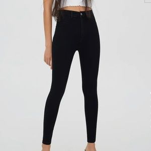 Pull and bear black skinny jeans